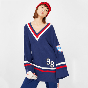 浅秋专柜正品早秋新款休闲半高领纯羊毛针织衫套头毛衣女基础打底