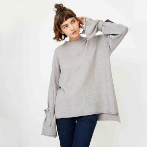 OMNIS 双面羊毛呢子大衣女短款织衫女